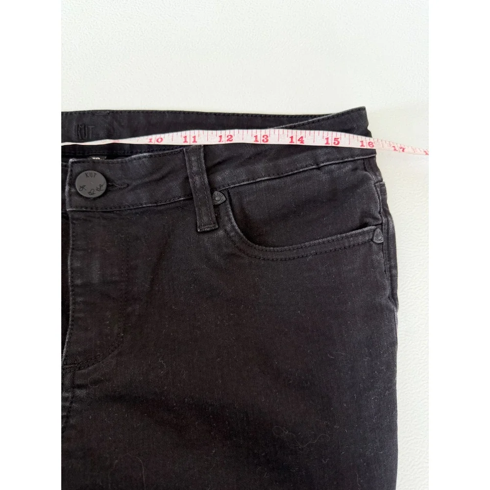 Kut from the Kloth Baby Bootcut Jeans Size 10 Black Stretch Denim